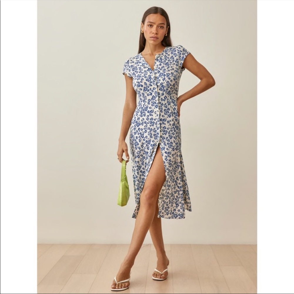 NWT Reformation Fauna Dress Milanesa 0